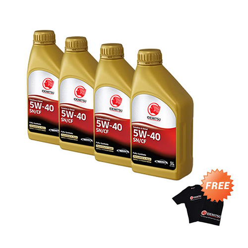 Idemitsu SN/CF 5W-40 Full Synthetic [4 botol]